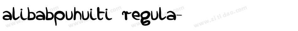 alibabpuhuiti regula字体转换